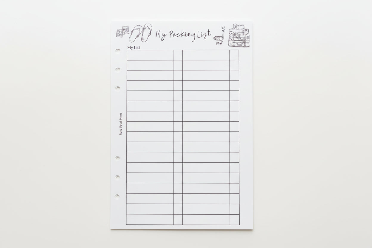 Vacation Vibes Packing List