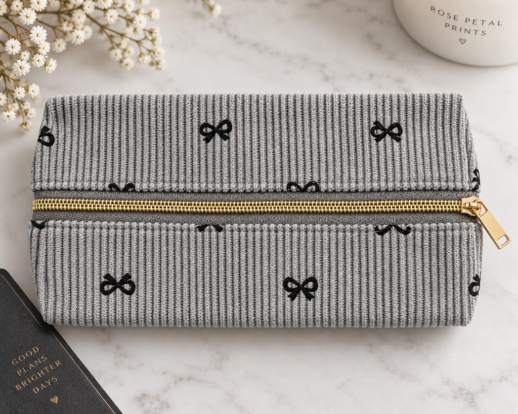 Flat Bow Pencil Case