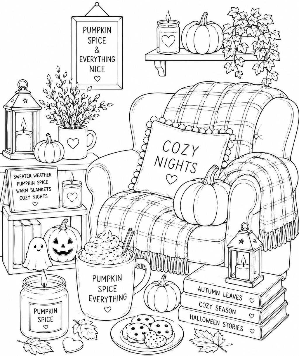 A5 Halloween Colouring Inserts 2 - Limited Stock