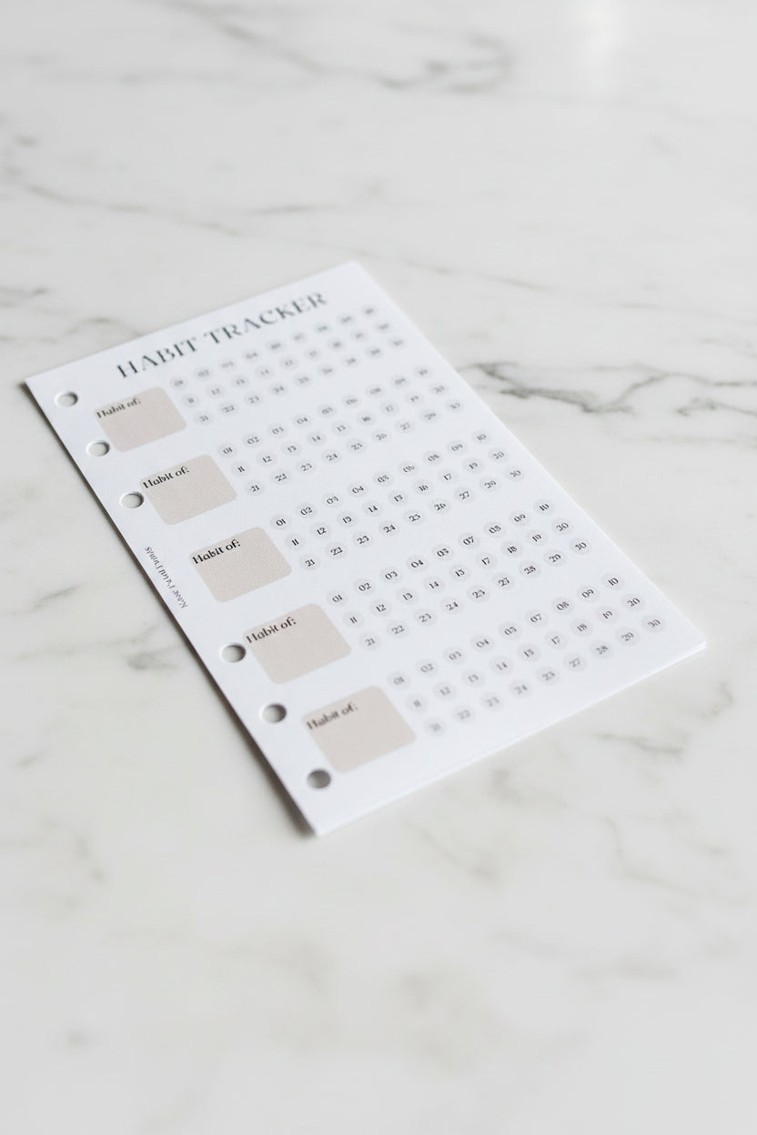 A6 Habit Tracker