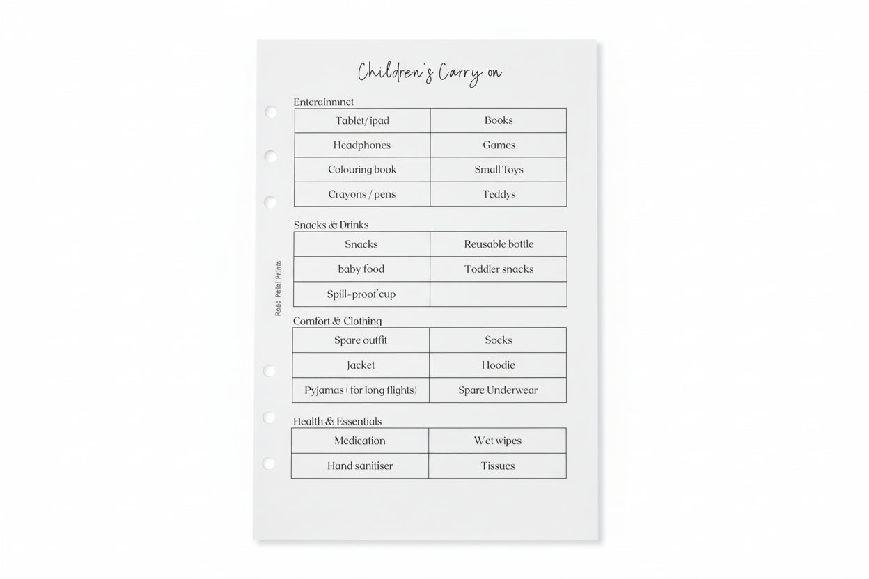 Vacation Vibes Packing List