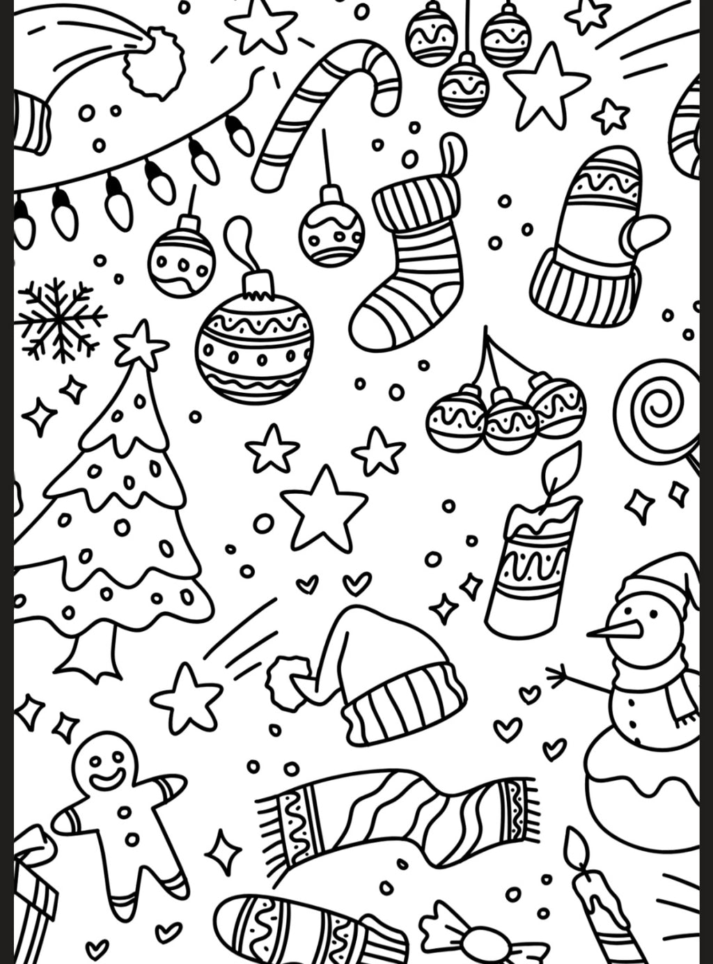 A5 Christmas Colouring Inserts 2