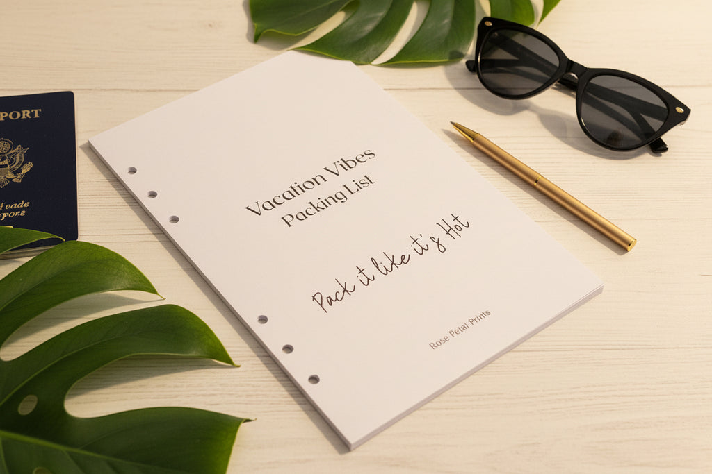 Vacation Vibes Packing List