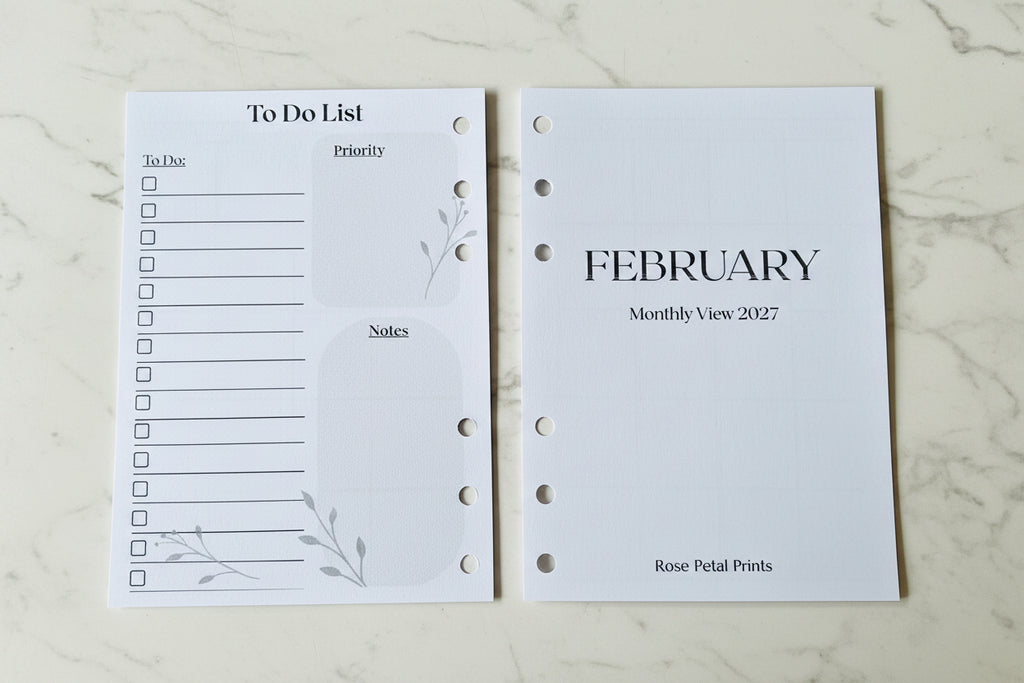 A6 Monthly View 2027