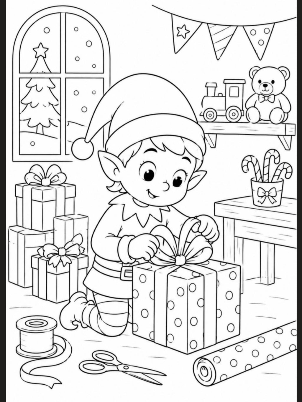 A5 Christmas Colouring Inserts 2