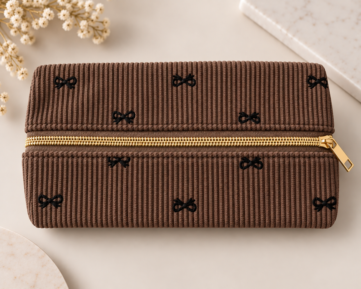 Flat Bow Pencil Case