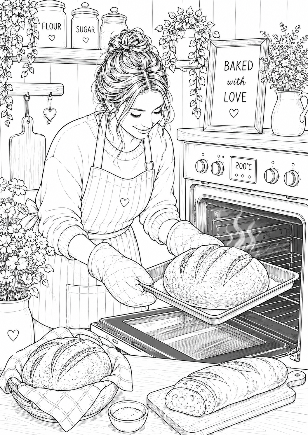 A5 Bakery & Cafe Life Colouring Inserts