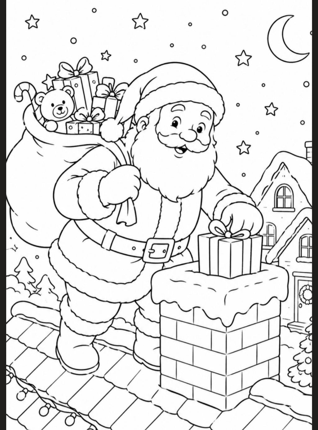 A5 Christmas Colouring Inserts 2