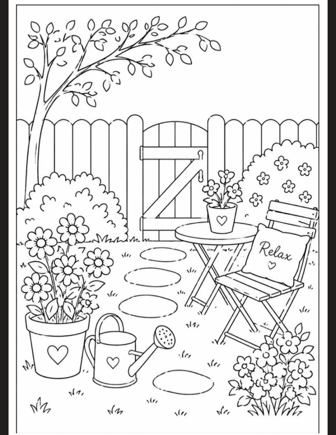 A6 Summer Colouring Inserts