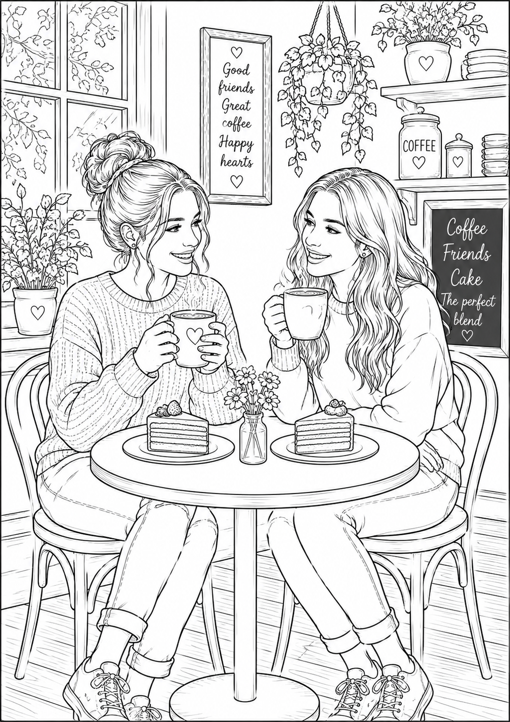 A5 Bakery & Cafe Life Colouring Inserts