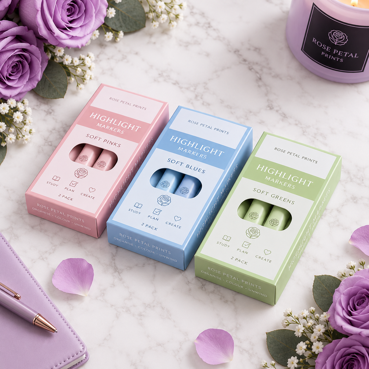 Pastel Highlighter Set