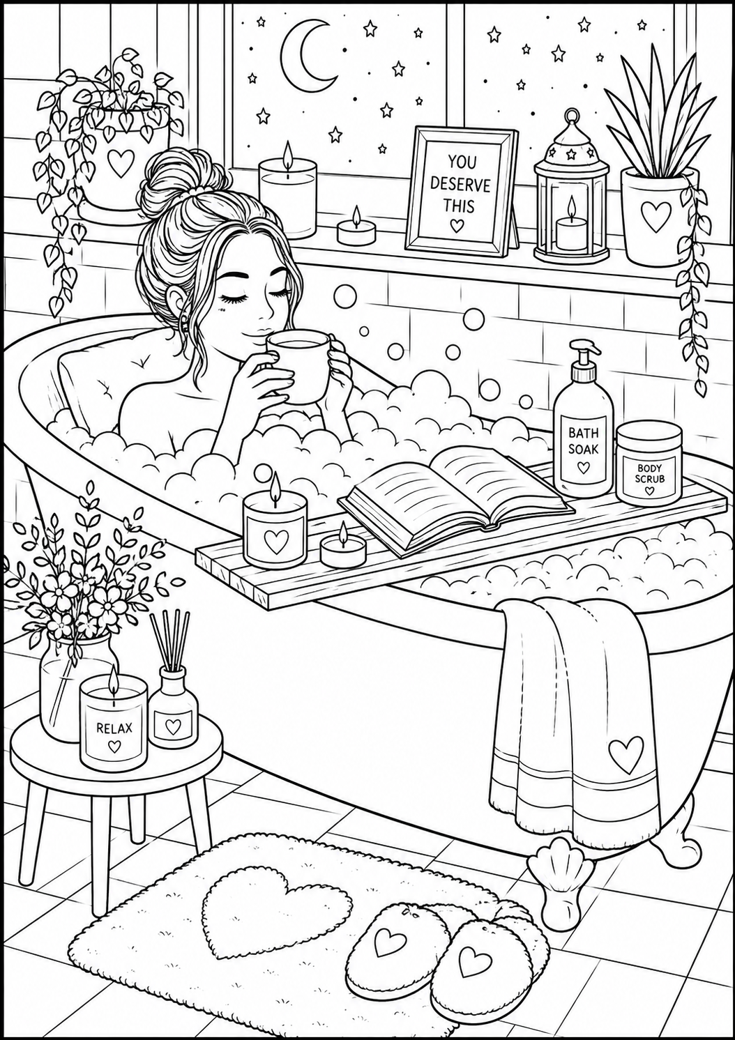 A5 Me Time colouring inserts
