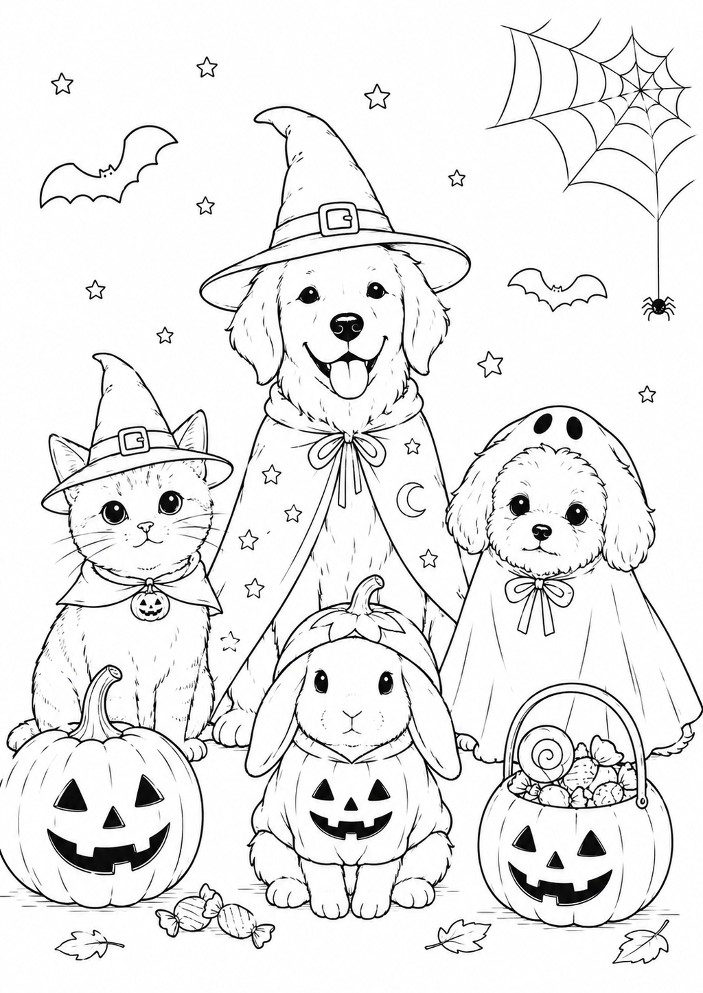 A5 Halloween Colouring Inserts 2 - Limited Stock
