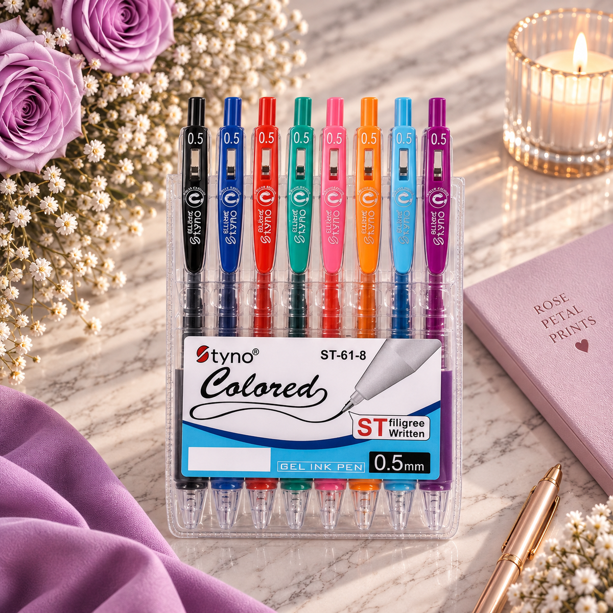Colourful Planner Pens - Set of 8