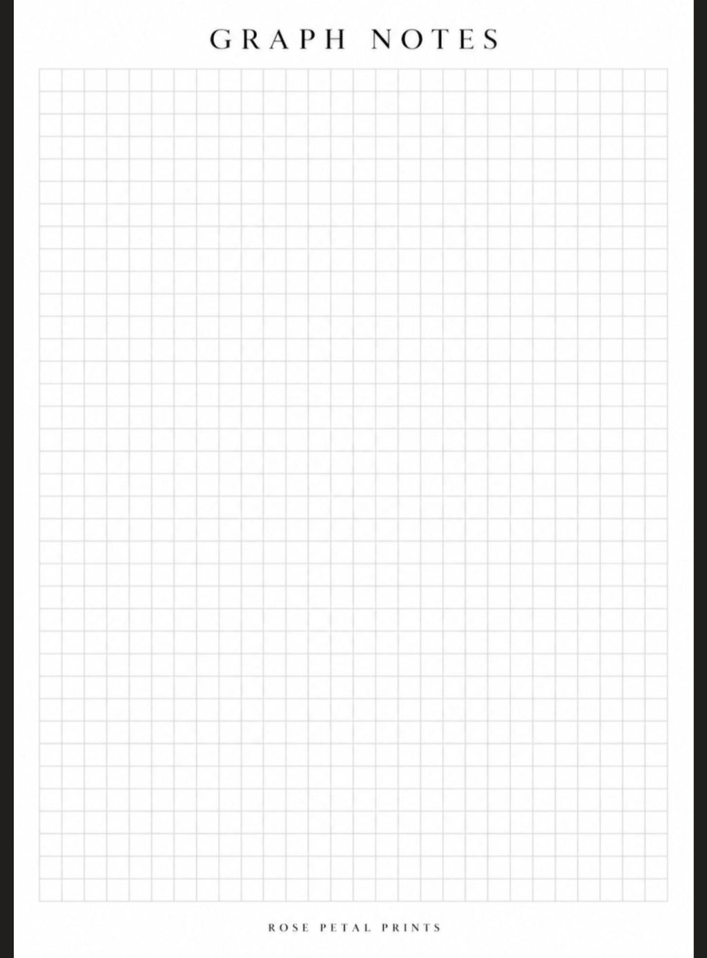 A5 Graph Notes Inserts