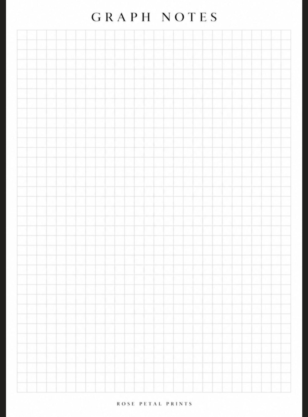 A5 Graph Notes Inserts
