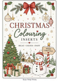 Christmas A5 Colouring Inserts  1