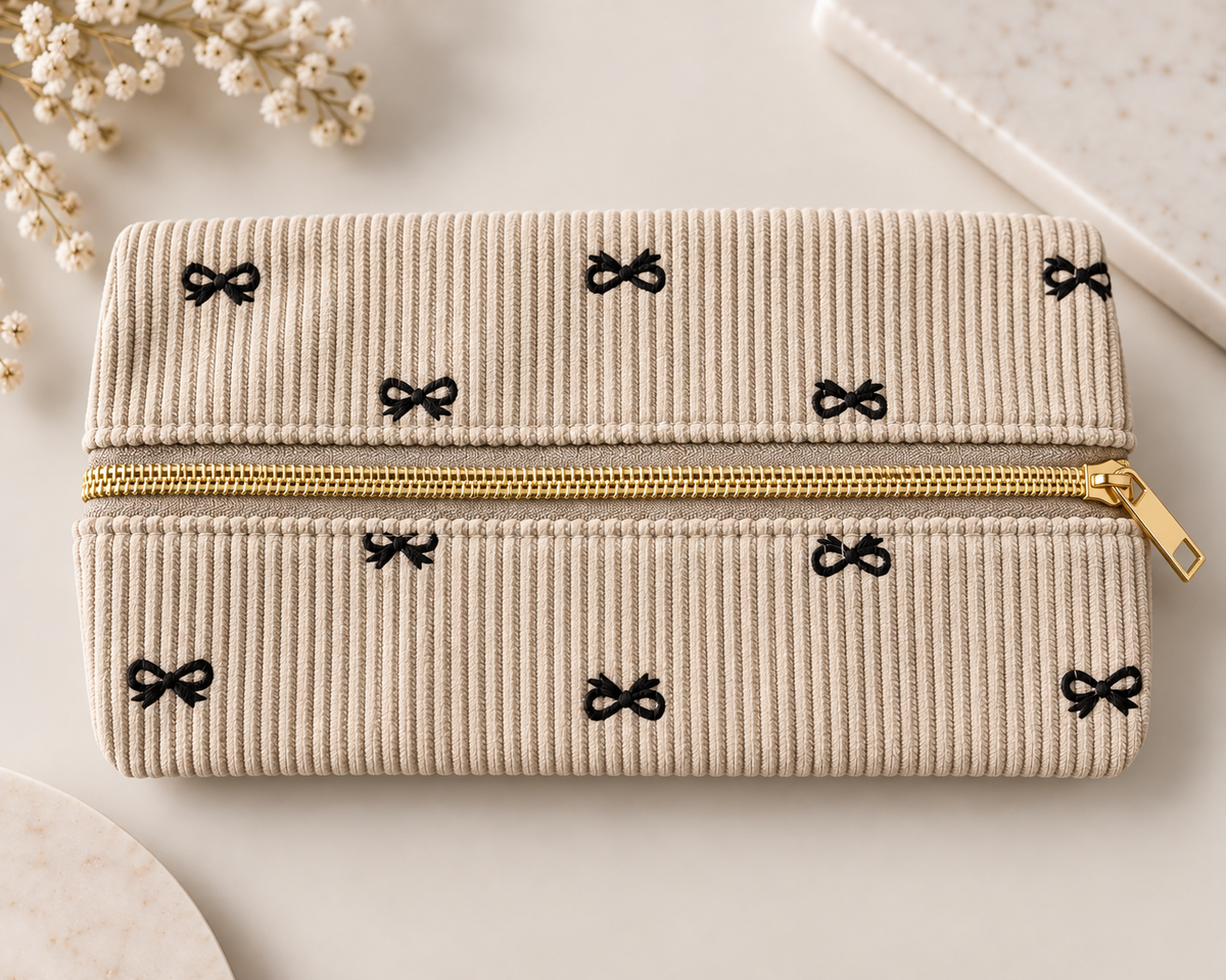Flat Bow Pencil Case