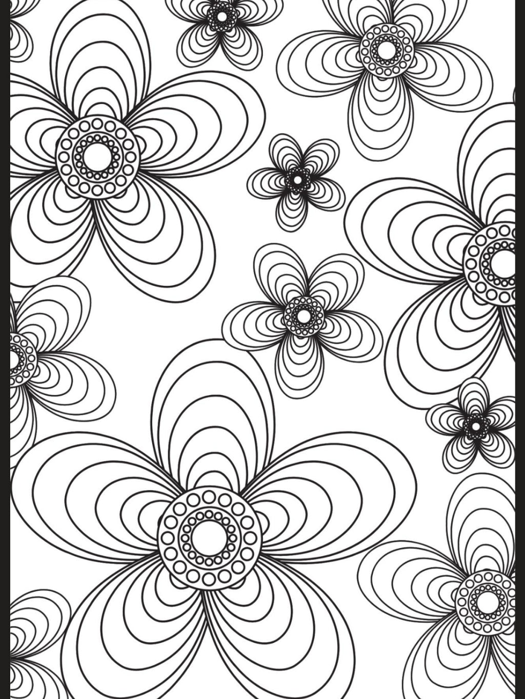 Flowers & Butterflies A5 Colouring Inserts