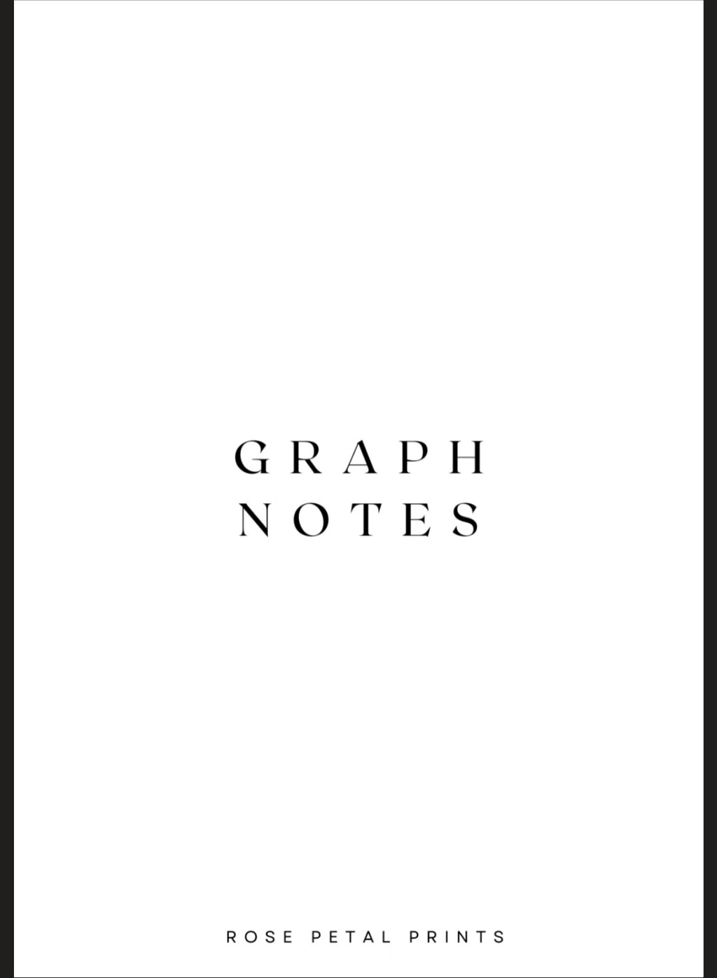 A5 Graph Notes Inserts