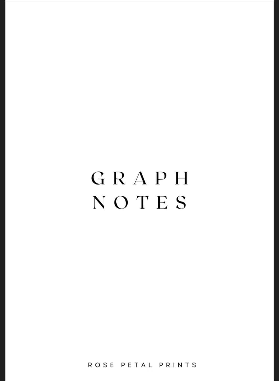A5 Graph Notes Inserts