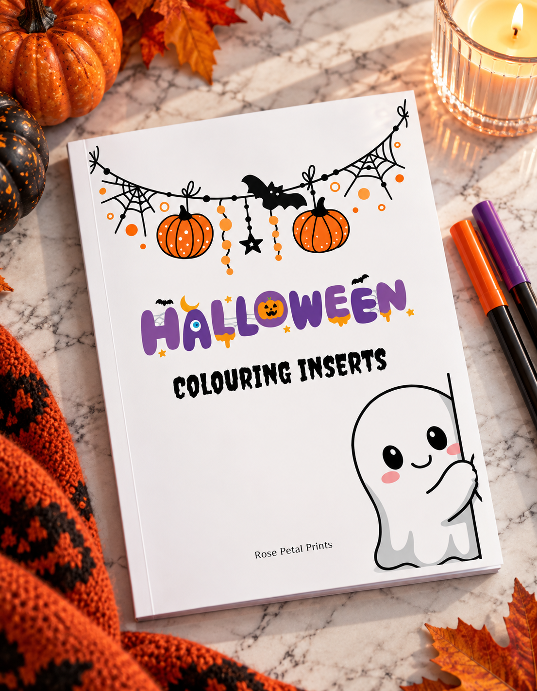 A5 Halloween Colouring Inserts - Limited Stock