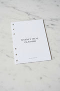 A6 Weekly Meal Planner