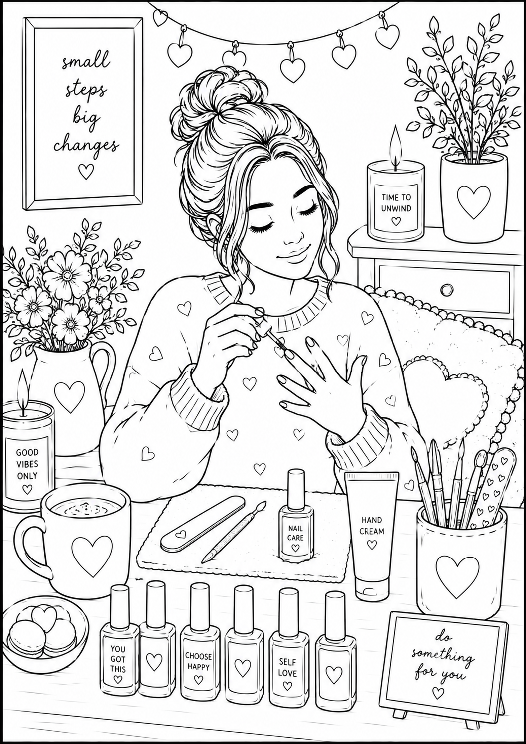 A5 Me Time colouring inserts
