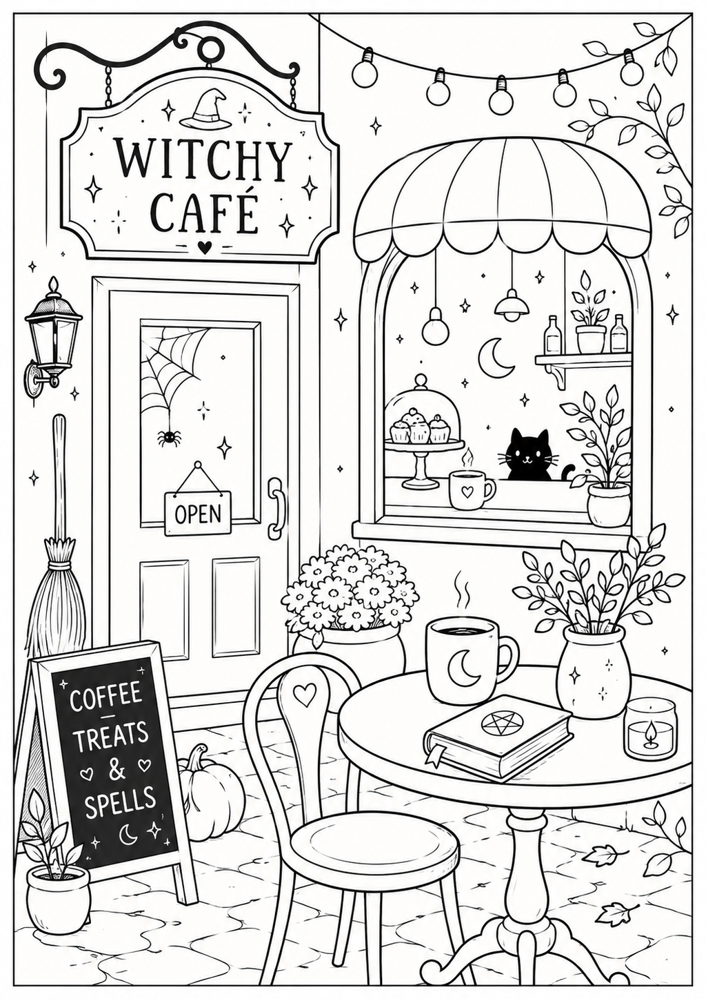 A5 Halloween Colouring Inserts 2 - Limited Stock