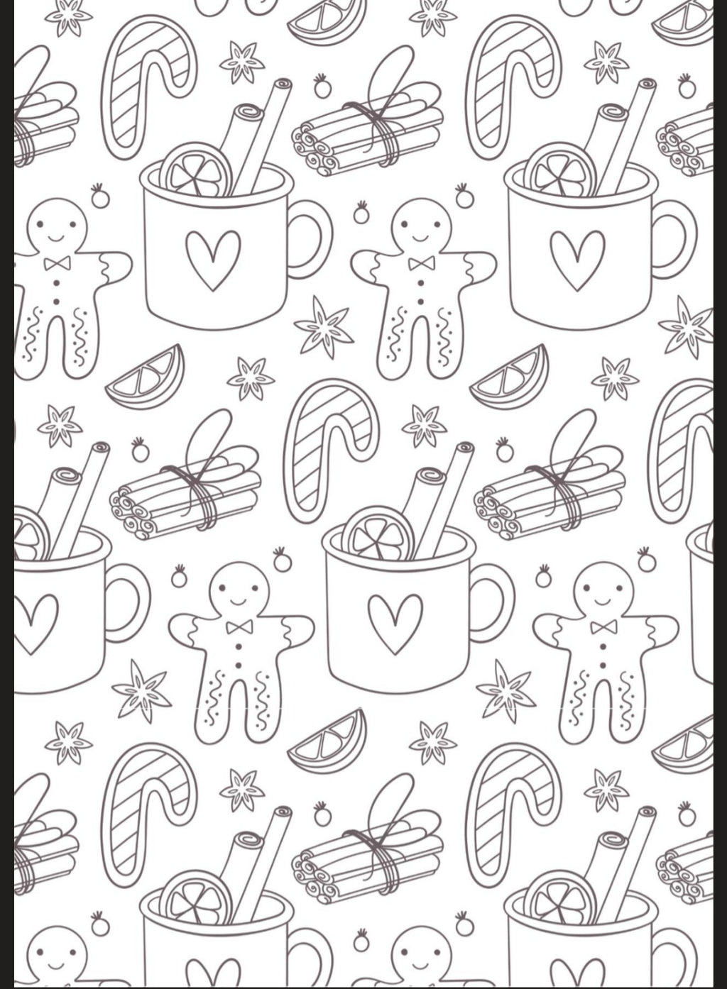 Christmas A5 Colouring Inserts  1