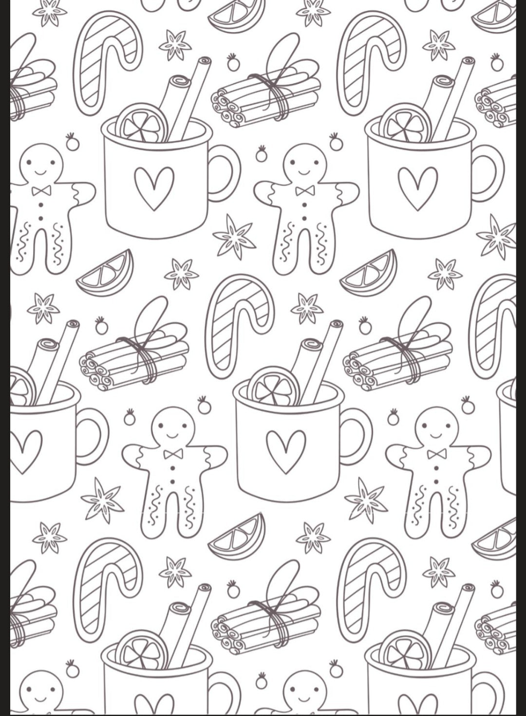 Christmas A5 Colouring Inserts  1