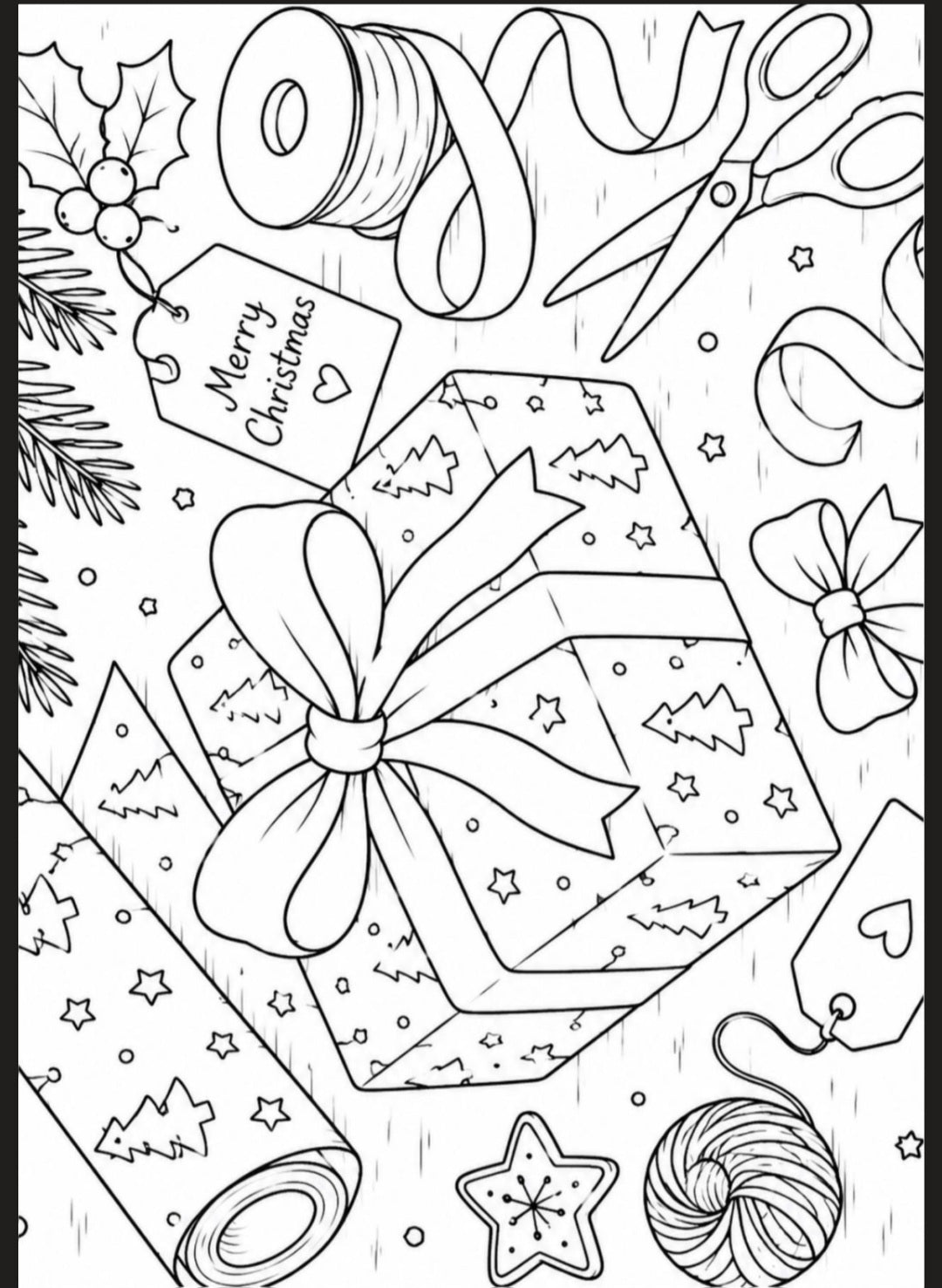 A5 Christmas Colouring Inserts 2