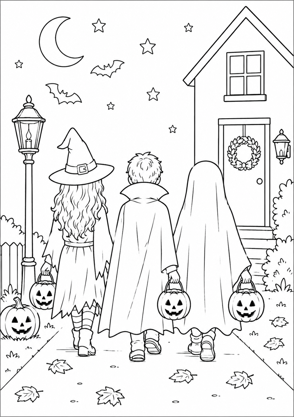 A6 Halloween Colouring Insers