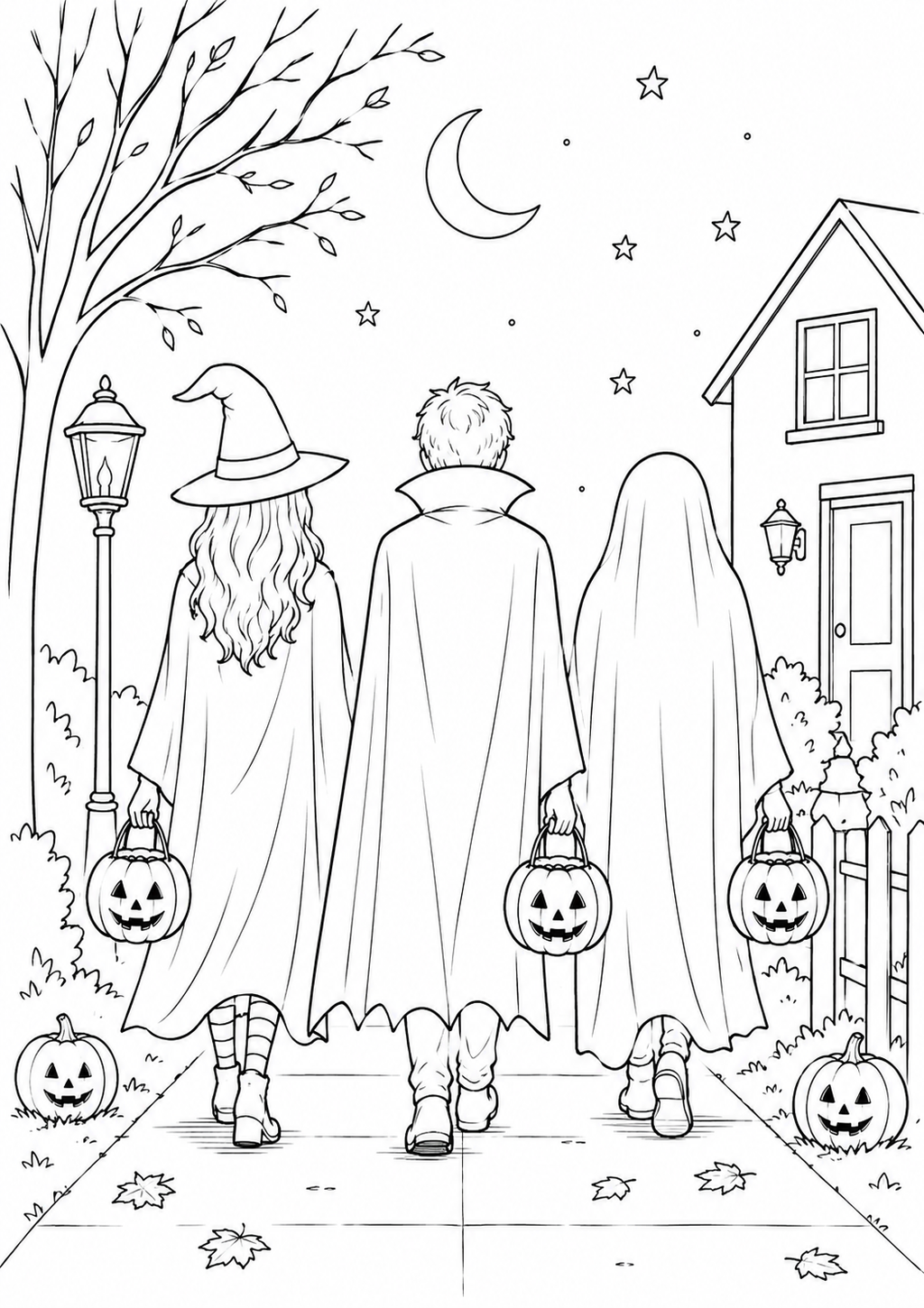 A6 Halloween Colouring Insers